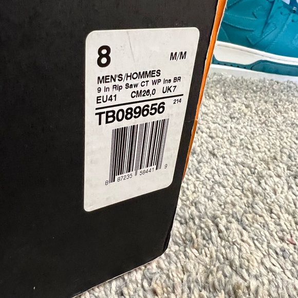 TIMBERLAND PRO RIP SAW 9" INSULATED WATERPROOF COMPOSITE TOE LOGGER - Picture 4 of 5